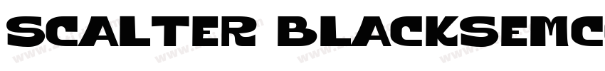 Scalter BlackSemCond字体转换 Scalter BlackSemCond字体转换
